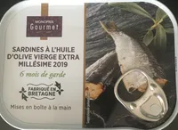 Sardines a l'huile d'olive vierge extra millesime 2019