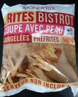 Frites Bistrot au four avec peau