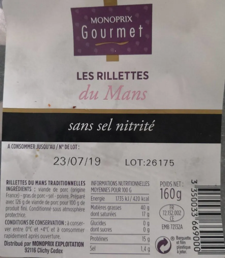 Les rillettes du Mans