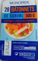Bãtonnets de surimi