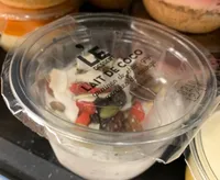 Lait de coco graines de chia, goji, courgr