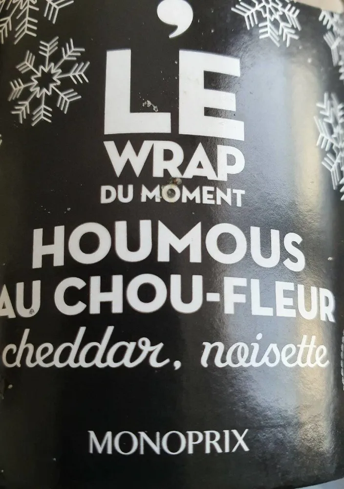 Le wrap du moment houmous au chou-fleur