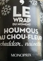 Le wrap du moment houmous au chou-fleur