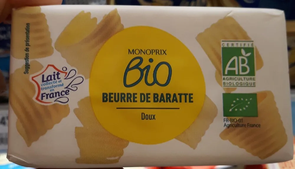 Beurre de baratte Bio