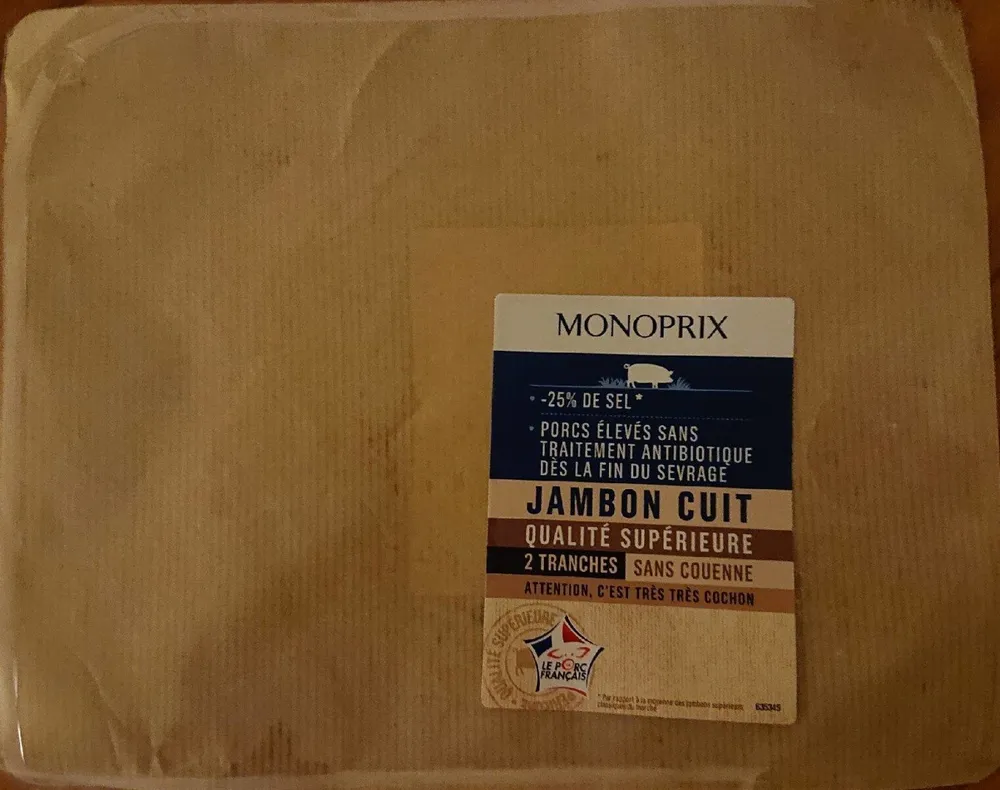 Jambon Cuit supérieur produit sans antibio TSR DD
