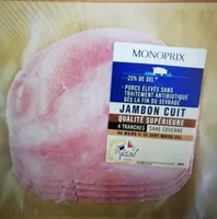 Jambon cuit qualité supérieure sans couenne