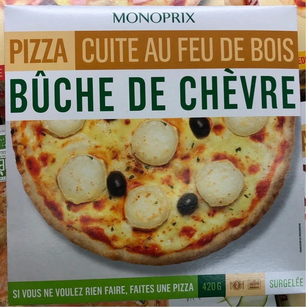 pizza bûche de chèvre