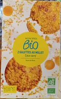 Galette au millet coco curry