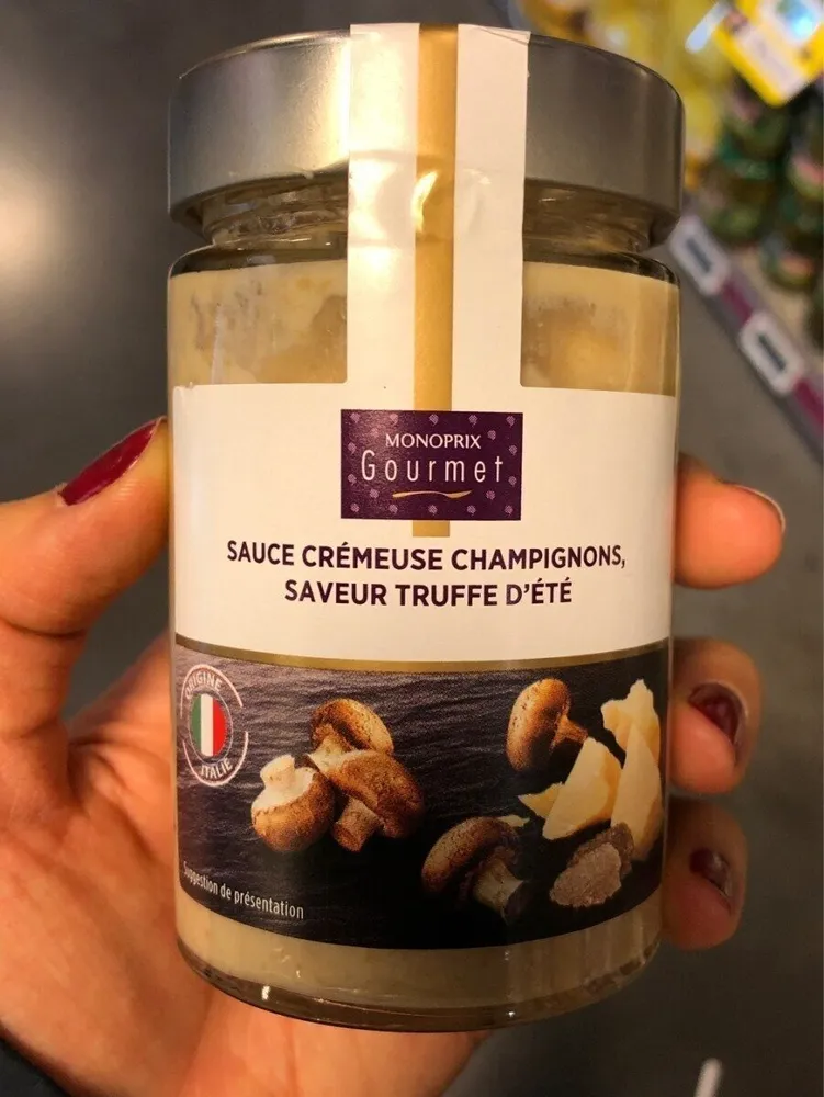 Sauce cremeuse champignon saveur truffe d'éte
