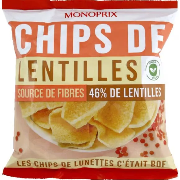 Chips de lentilles