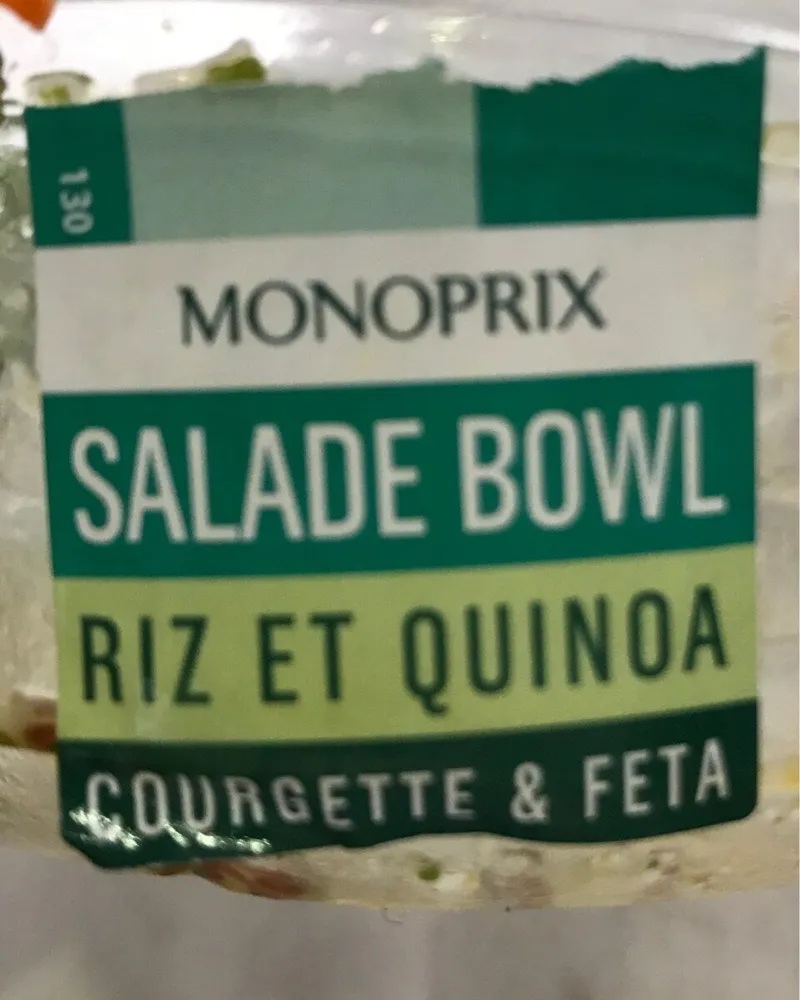 Salade Bowl Riz et Quinoa / Courgette & Feta