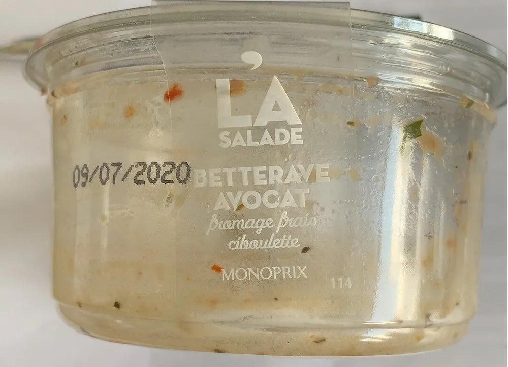 Salade betterave avocat