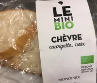 Le mini bio chèvre courgette noix