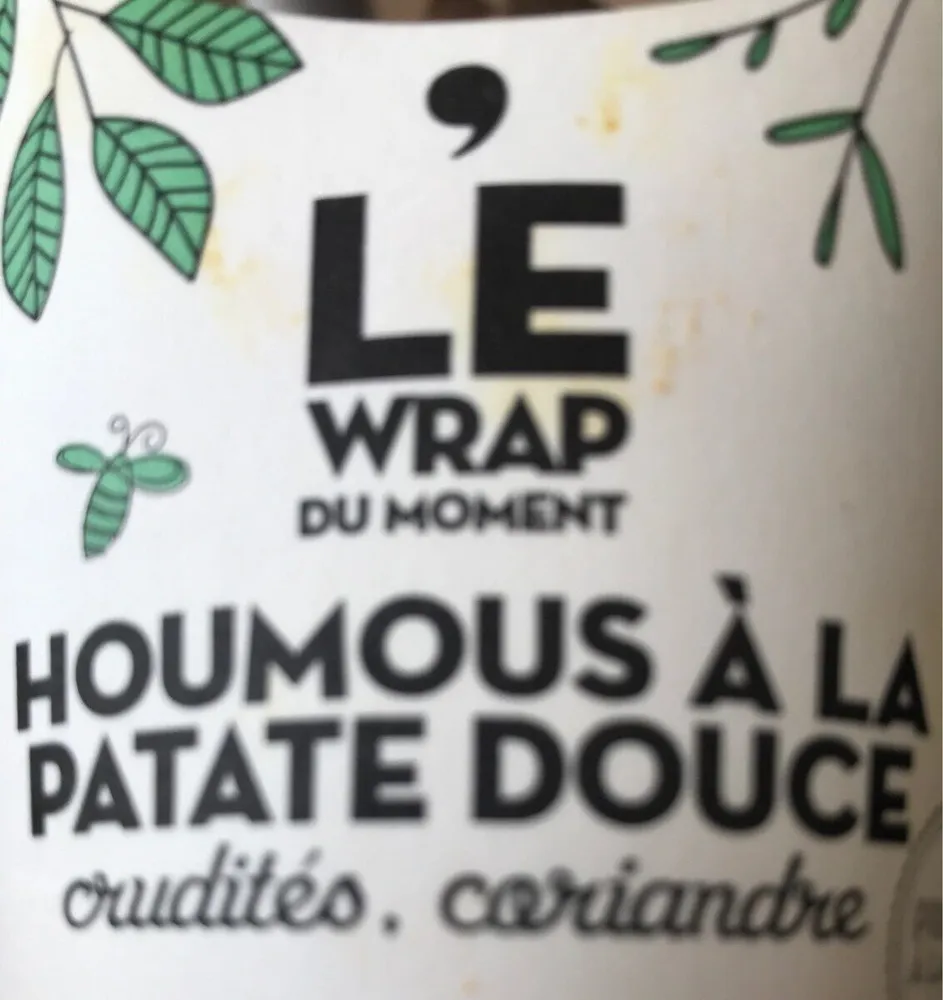 Wrap houmous à la patate douce