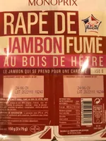 Rapé de jambon fumé au bois de hetre