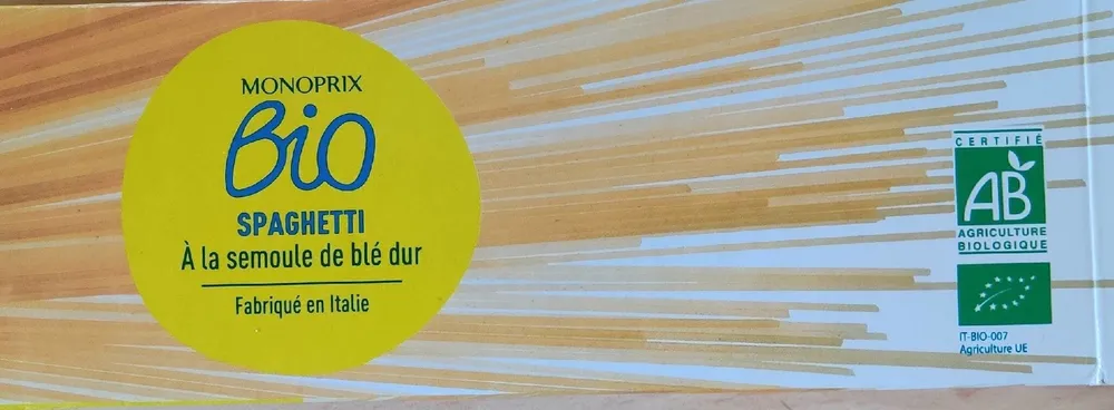 Spaghetti à la semoule de blé dur