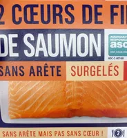 2 cœurs de filet de saumon