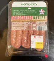 Chipolatas nature