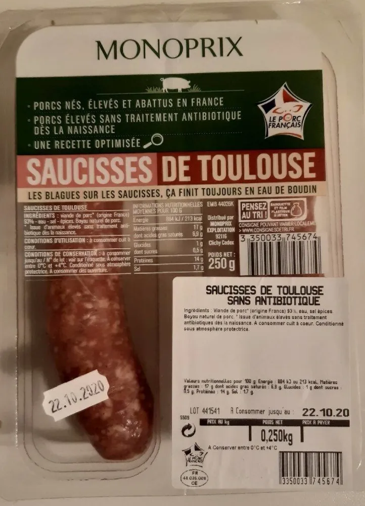Saucisses de Toulouse