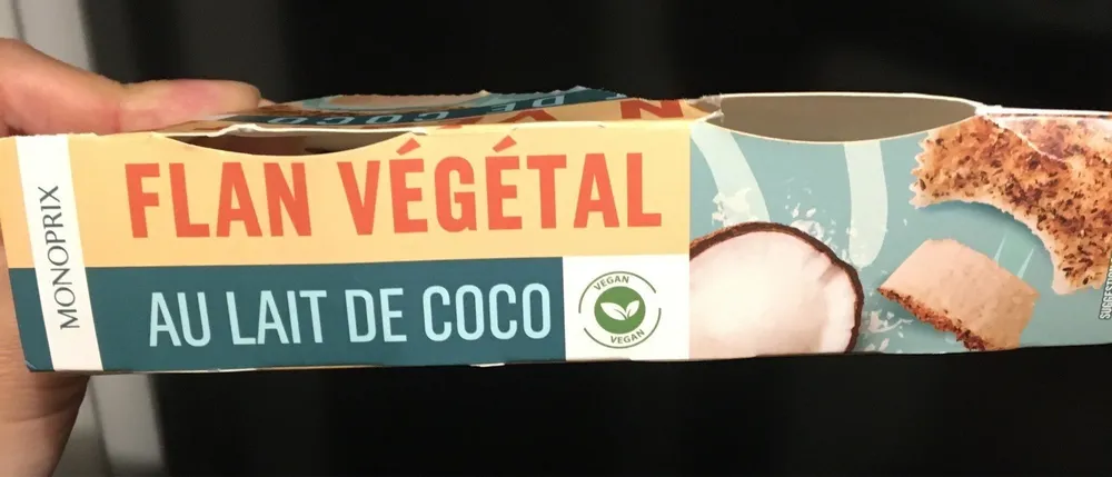 Flan végétal au lait de coco