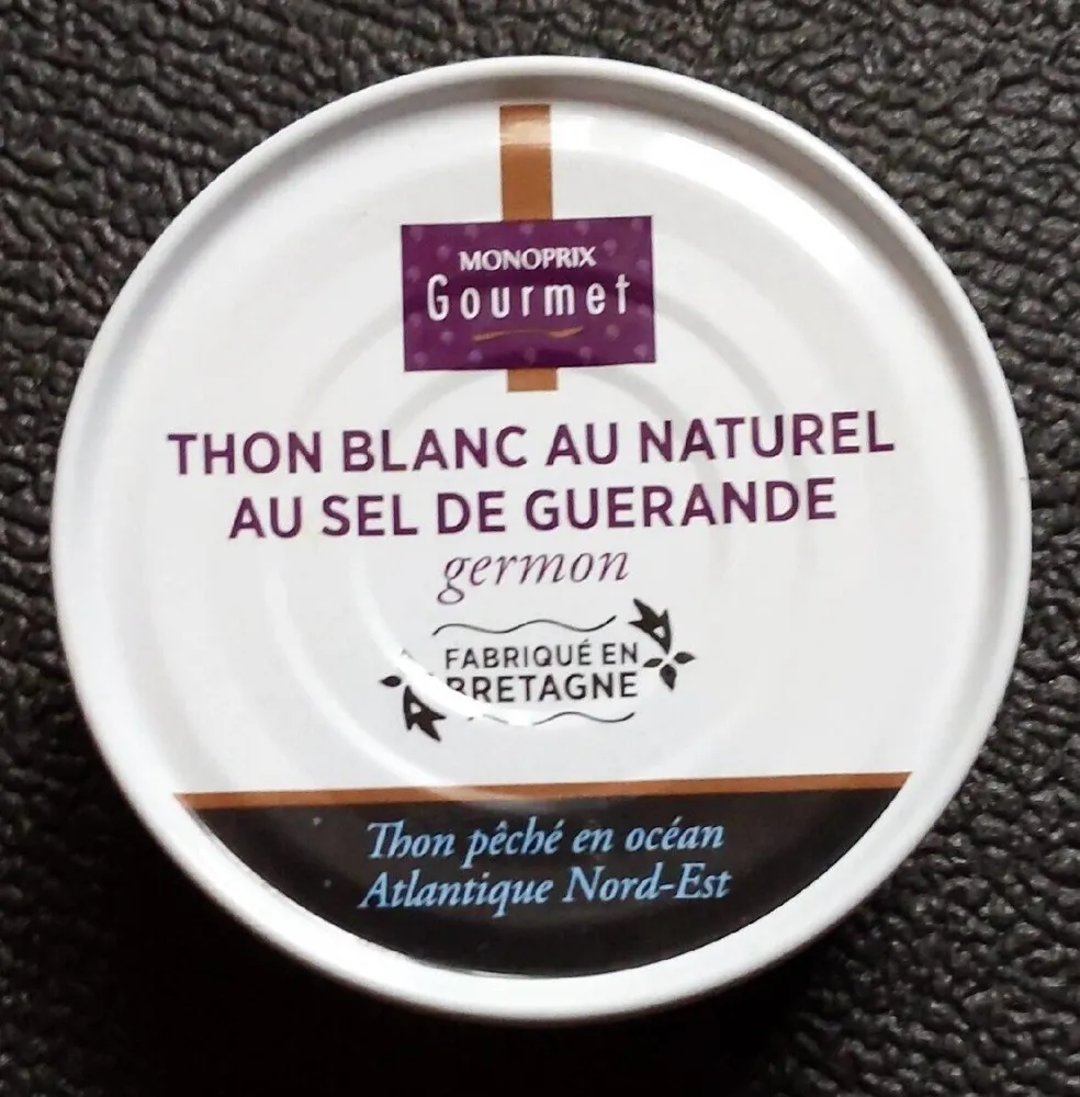 Thon blanc au naturel au sel de Guérande