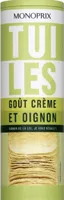 Tuiles gout crème et oignon