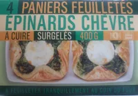 Paniers feuilletés épinard chèvre