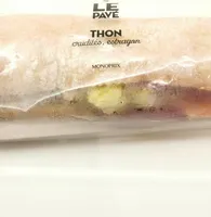 Le pavé thon crudités estragon
