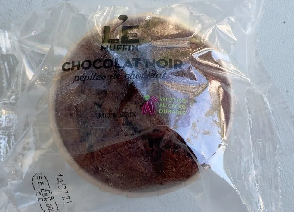 Le muffin chocolat noir