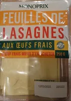Lasagnes aux œufs frais