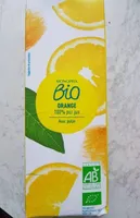 orange 100% pur jus avec pulpe