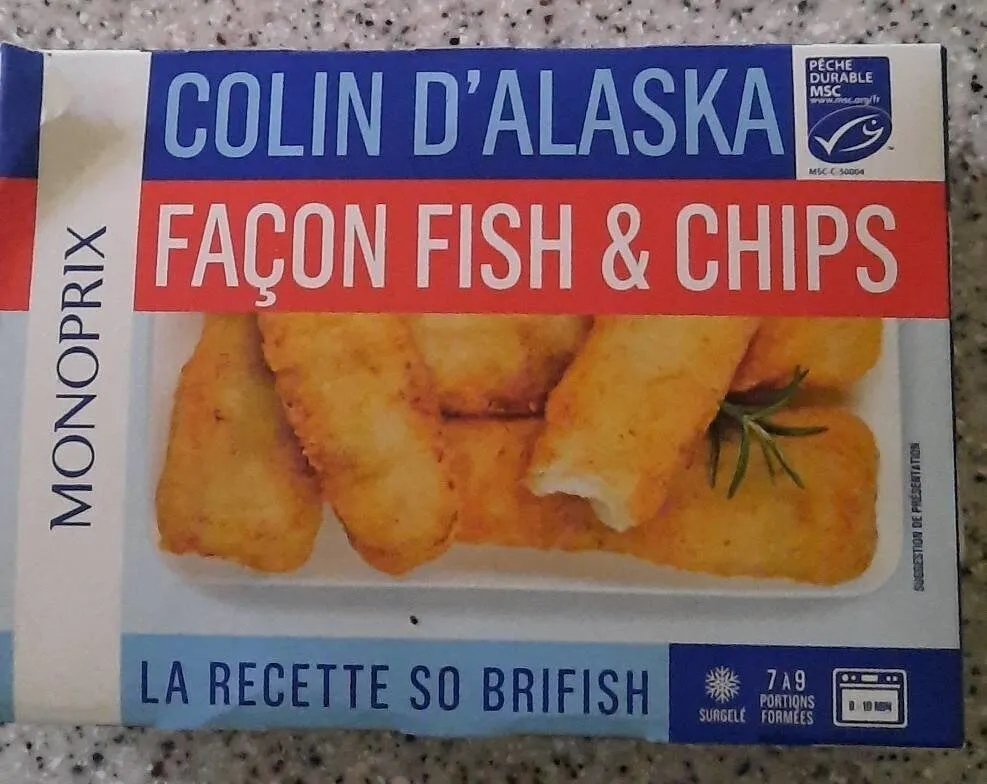 Filets de colin façon fish & chips