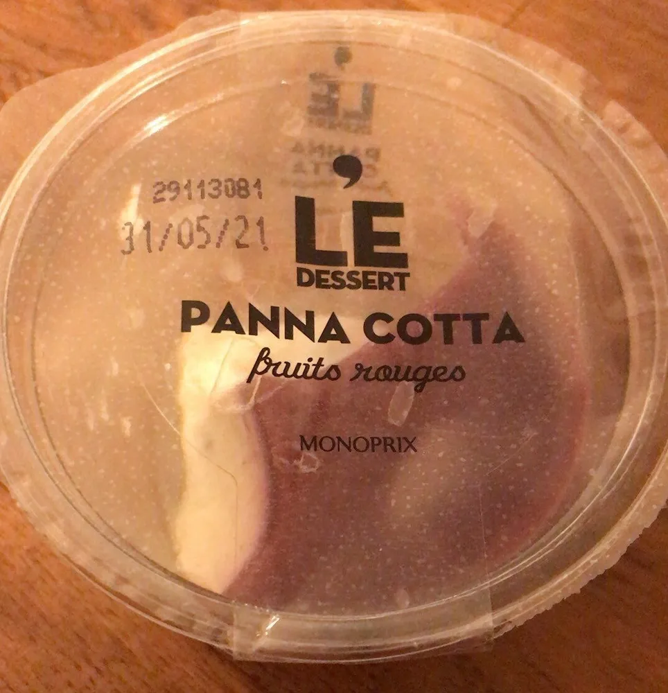 Panna Cotta fruits rouges