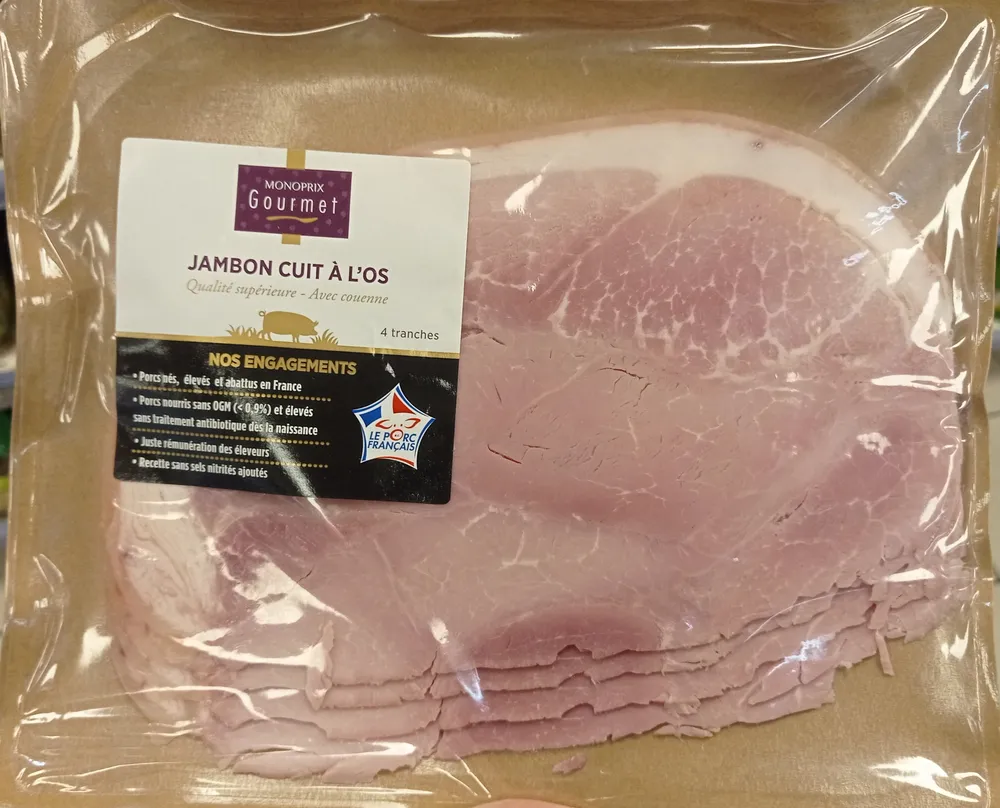 Jambon cuit à  l'os