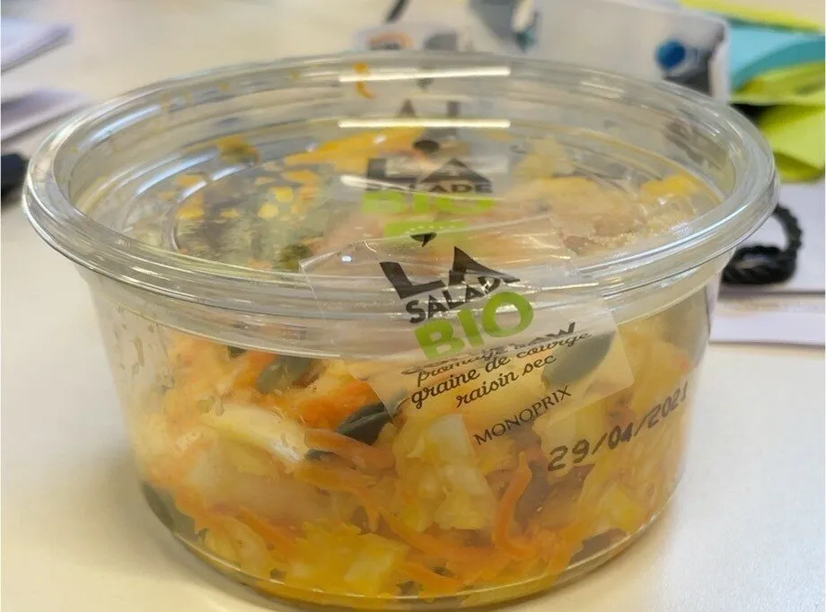 salade de chou carottes raisins secs graines de courges bio