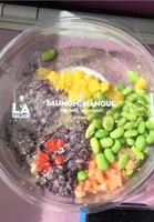 Salade saumon mangue