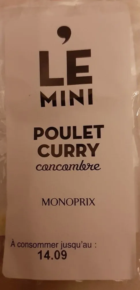 LE MINI Poulet Curry