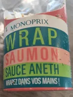 Wrap saumon sauce aneth