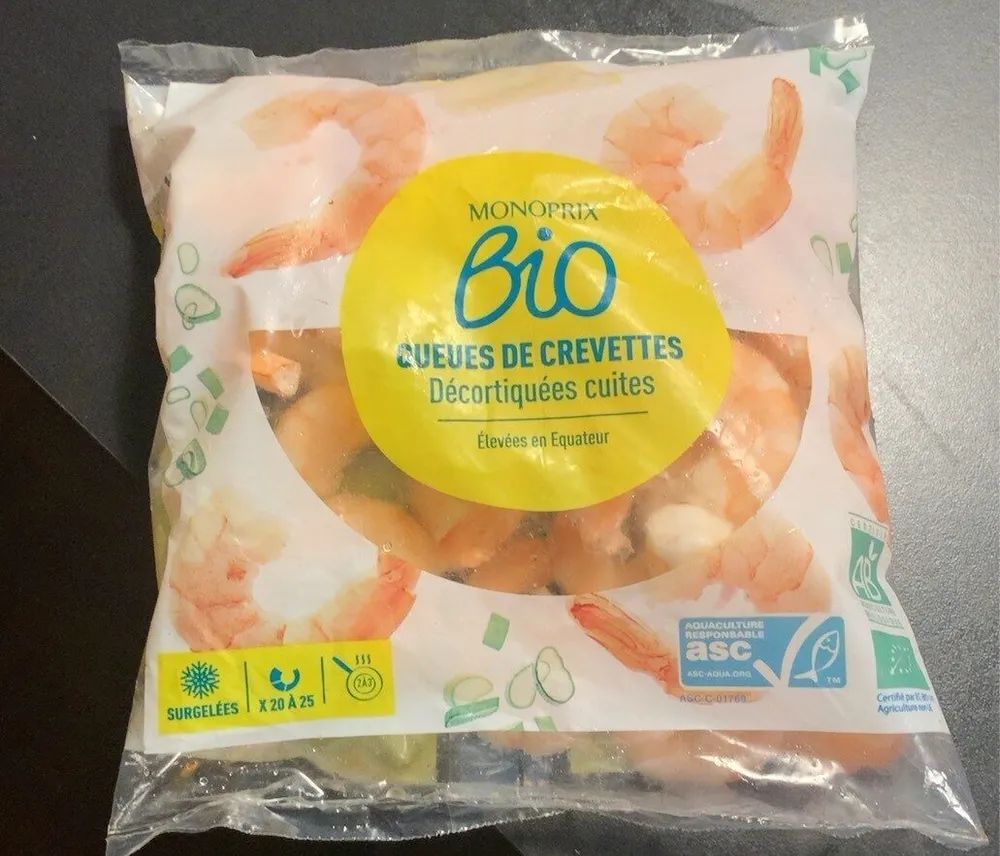 Queues de crevettes