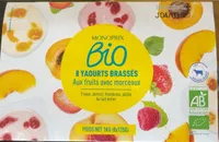 8 yaourts brassés aux fruits avec morceaux