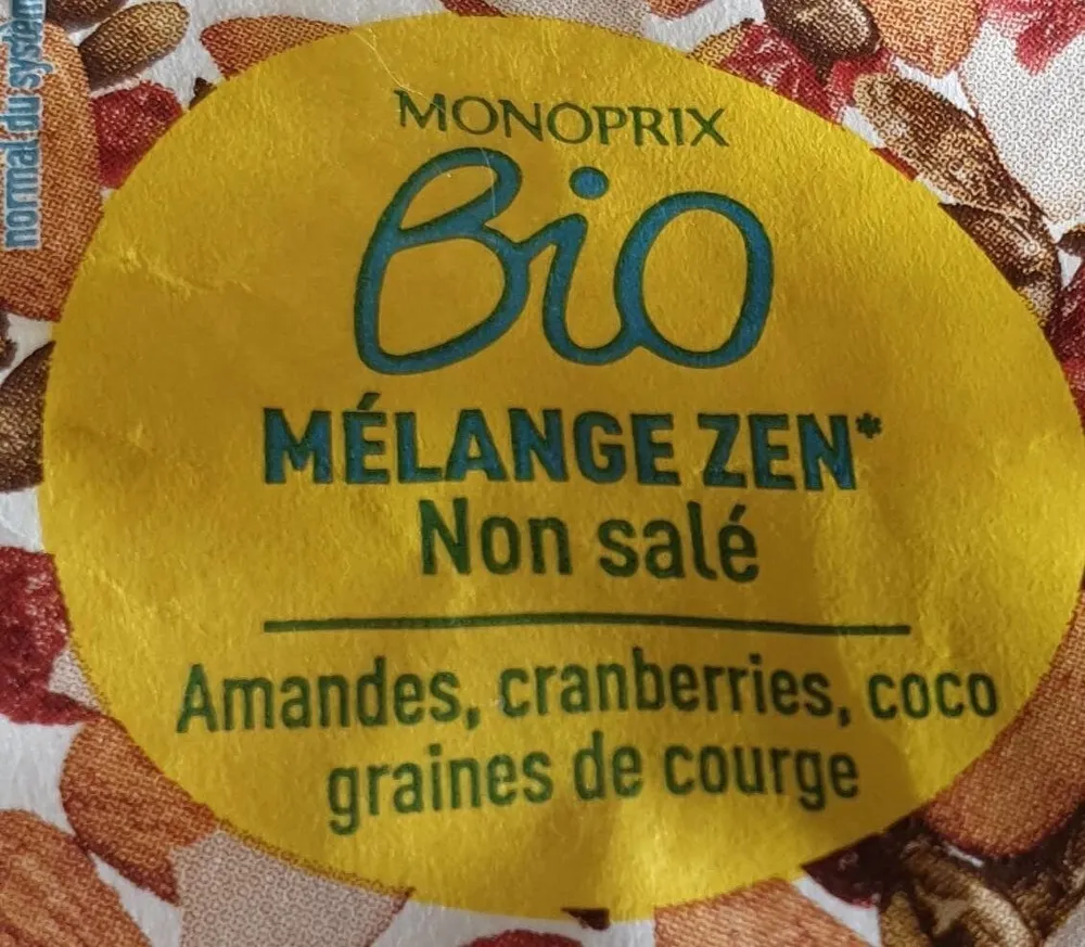 Monoprix mélange zen non salé