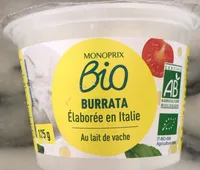 Burrata Bio au lait de vache