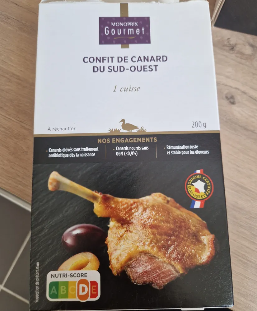 Confit de canard du Sud-Ouest