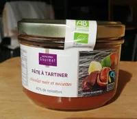 Pâte à tartiner chocolat noir et noisettes