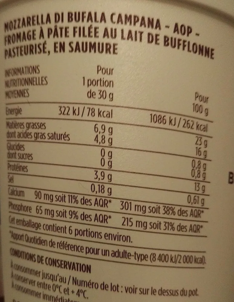 Mozzarella di Bufala Campana