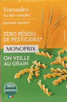Torsades au blé complet