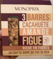 Barres cacahuète amande figue