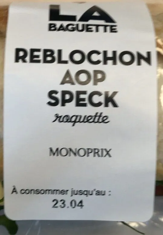 Sandwich Reblochon AOP Speck
