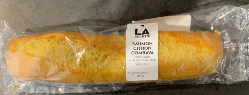 La Baguette Saumon Citron Combava