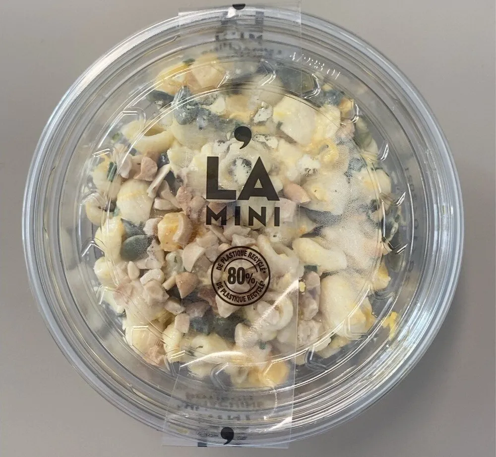 Salade de pâte, potiron, graine de courge et noix de cajou